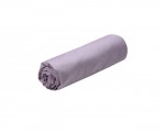 Drap housse percale de coton 90 x 190 cm Parme violet