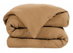 Housse de couette Double Gaze Coton 240 x 220 cm Gaia Camel