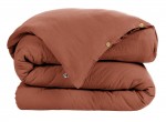 Housse de couette Double Gaze Coton 140 x 200 cm Gaia Terracotta