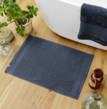 Tapis de bain coton Garance Bleu Minuit