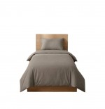 Housse de couette en coton 140 x 200 cm uni Edenne lin