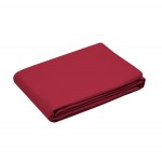 Housse de couette en percale de coton uni 260 x 240 cm Elyse rouge
