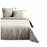 Housse de couette en coton 240 x 260 cm uni Edenne ivoire