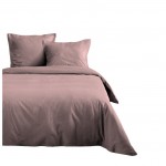Housse de couette en coton 240 x 260 cm uni Edenne rose