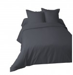 Housse de couette en coton 220 x 240 cm Alice anthracite
