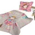 Housse de couette + 1 taie 140 x 200 cm Princesse Lena