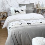 Housse de couette + taies Cerfs du Verchaix