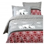 Parure de lit 220 x 240 cm Aigueblanche rouge