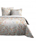 Housse couette + 2 taies 220 x 240 cm Love fleurette