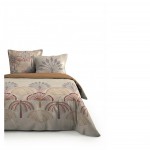 Parure le lit 240 x 260 cm Ambiance palmeraie beige