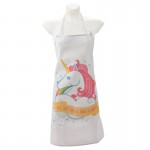 Tablier modele Licorne rose