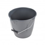 Seau plastique 12L avec bec et anse metal anthracite