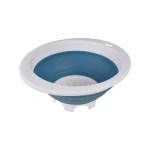 Passoire retractable bleu paon