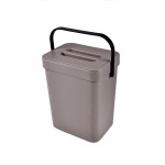 Poubelle compost de cuisine accrochable 5L taupe