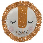 Coussin rond Charlie le lion