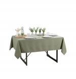Nappe en polyester Essentiel 145 x 240 cm sauge