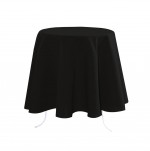 Nappe ronde 180 cm Nelson noir
