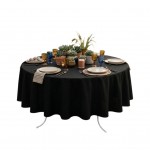 Nappe ronde 180 cm Nelsonn noir