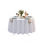 Nappe ronde 180 cm Nelsonn blanc