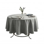 Nappe ronde 180 cm Nelsonn gris souris