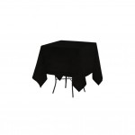Nappe carree en polyester 180 x 180 cm Noir