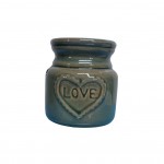 Brle parfum Love vert en cramique 8 cm