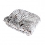 Plaid doux effet peluche doubl polaire 130 x 160 cm vasion marron