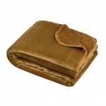 Plaid uni 180 x 220 cm Douillet camel