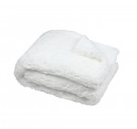 Plaid 130 x 150 cm Collection Dude blanc