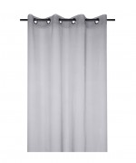 Voilage uni 135 x 260 cm Mona gris