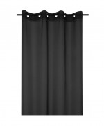 Voilage uni 135 x 260 cm Mona noir