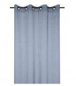 Voilage uni 135 x 260 cm Mona bleu denim
