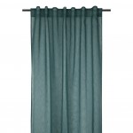 Voilage galon fronceur 140 x 260 cm Derbie uni vert sapin