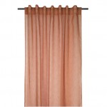 Voilage galon fronceur 140 x 260 cm Derbie uni terracotta