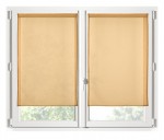 Paire de Rideaux Voile brise bise 60 x 120 cm moutarde