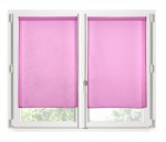 Paire de Rideaux Voile brise bise 60 x 160 cm fuchsia