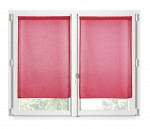 Paire de Rideaux Voile brise bise 60 x 160 cm rouge