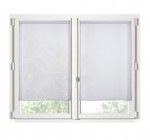 Paire de Rideaux Voile 70 x 200 cm Brise bise gris