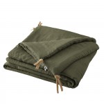 Bout de lit en lin 90 x 200 cm Soline vert thym