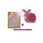 Set Crayon et Bloc notes Mon petit escargot