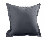 1 Taie d'oreiller coton uni 65 x 65 cm Alice anthracite
