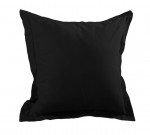 1 Taie d'oreiller coton uni 65 x 65 cm Alice noir