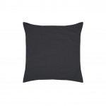1 Taie d'oreiller percale de coton uni 63 x 63 cm Elysee anthracite