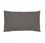 1 Taie d'oreiller coton uni 50 x 70 cm Alice taupe
