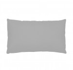 1 Taie d'oreiller coton uni 50 x 70 cm Alice gris perle