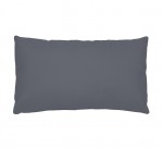 1 Taie d'oreiller coton uni 50 x 70 cm Alice anthracite