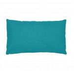1 Taie d'oreiller coton uni 50 x 70 cm Alice bleu canard