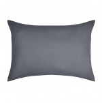 1 Taie d'oreiller coton uni 50 x 70 cm Edens ardoise