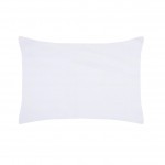 1 Taie d'oreiller percale de coton uni 50 x 70 cm Elysee blanc