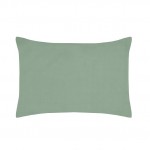 1 Taie d'oreiller percale de coton uni 50 x 70 cm Elysee vert